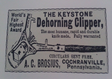 0The Keystone Dehorning Clipper in the 1880,s